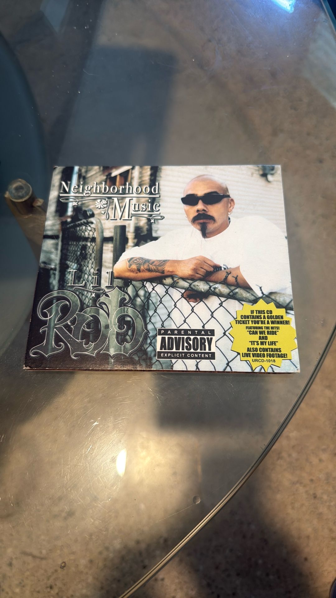 Lil Rob "Neighborhood Music" pre-owned CD 2004 Upstairs Records CHICANO RAP HIP HOP