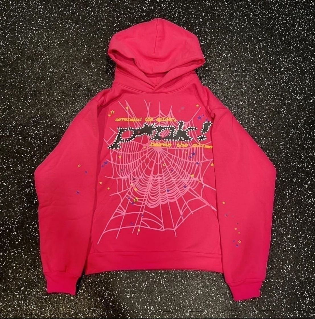 Sp5der Hoodie (Pink) Medium