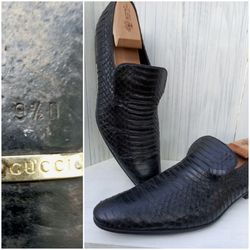 Gucci Black Genuine Crocodile/alligator Dress Shoes