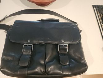 Kenneth Cole Reaction Messenger Bag - Flapover Full Grain Leather