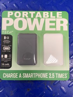 Tech Squared10k Mah Power Bank With USB -C