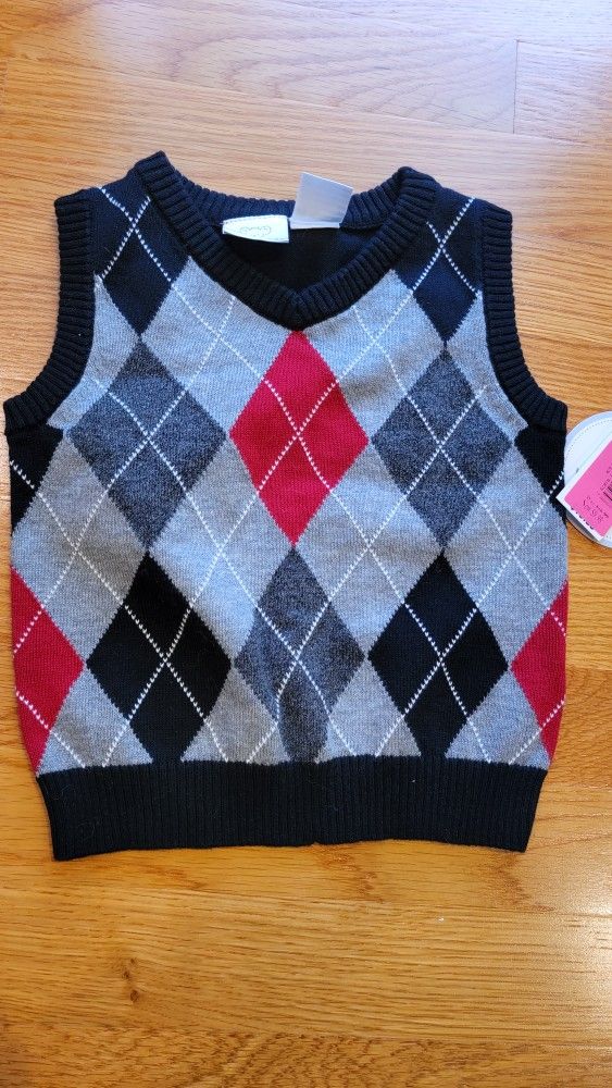 Infant Sweater Vest 6-9 Months..new