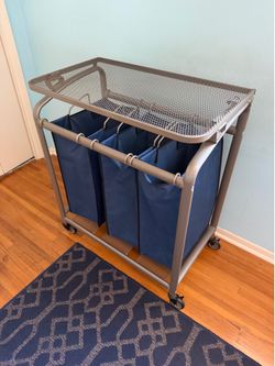 Laundry Sorting Cart with flip top