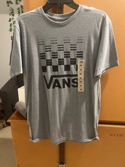 Vans Gray Short Sleeve Tee with Black Graphic Logo