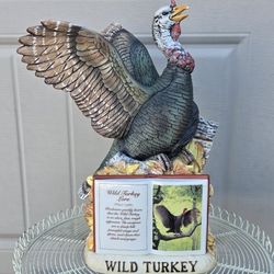 This is a MAGNIFICENT ~ VINTAGE 1982 Austin Nichols Wild Turkey Ceramic Figural * DISCONTINUED-DECANTER. (*EMPTY)
