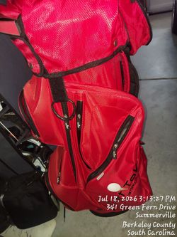 Red cart tech cart bag
