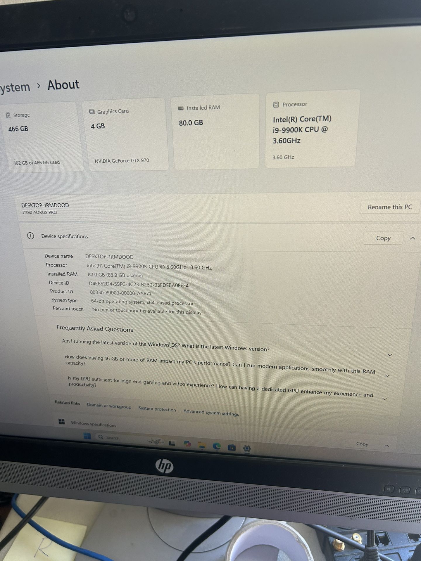 Gaming pc
