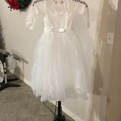 Girls White Dress