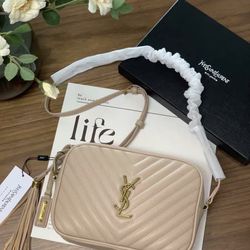 Saint Laurent LouLou Tote Bag, Beige