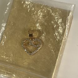 10k Gold Heart Pendant New