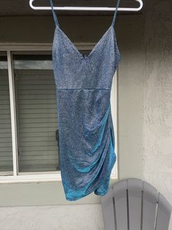 Beautiful Pearlescent Blue Dress