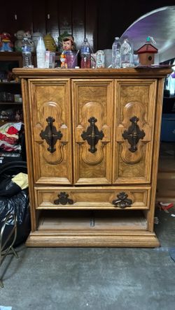 Wooden wardrobe
