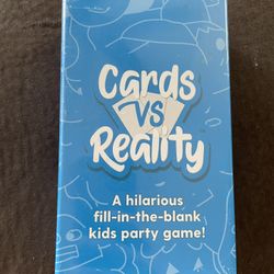 Kids/family Game Cards Vs Reality New 