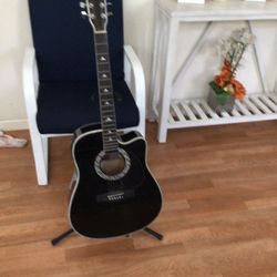 East Ban Electric And Acoustic Guitar Brand New Excellent Condition
