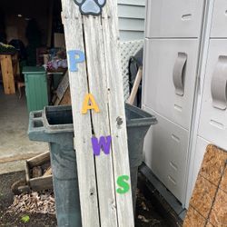 PAWS  Fence Sign
