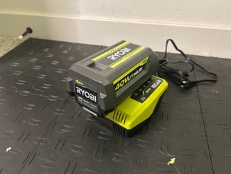 RYOBI 40V Lithium-Ion 4.0 Ah Battery and Fast Charger Kit