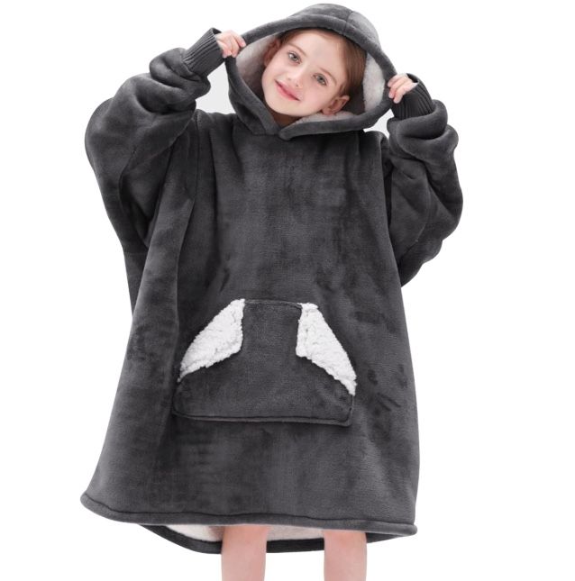 Touchat Kids Wearable Blanket Hoodie