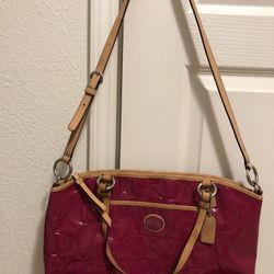 Coach Patent Leather Handbag/Shoulder Bag
