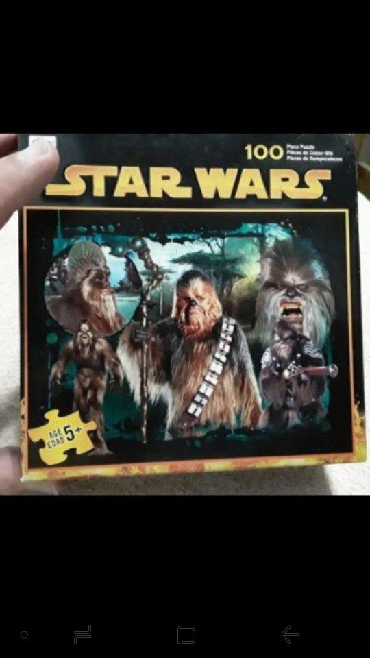 2005 NOS Star Wars CHEWBACCA & WOOKIES 100pc MB Puzzle SEALED