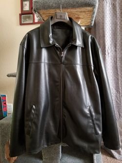 Mens Polo leather jacket