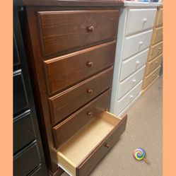 5 Drawer Pinewood Dresser ( White $269 )