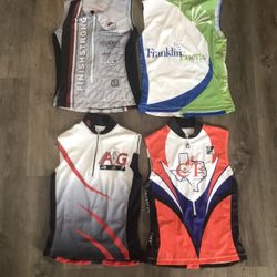 Lot Of 4 Women’s Tri / Cycling Jerseys - Small