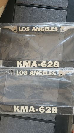 New License Plate frame $35