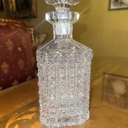 1960s High quality lead crystal glass whiskey decanter by Tritschler Winterhalter/West Germany