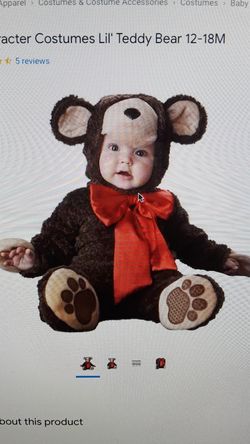 Costume baby Teddy Bear 12-24