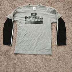 Adidas Youth Long Sleeve T- Shirt- Size L (Youth Size)