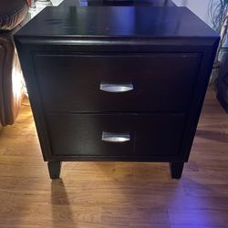 Wood 2 Drawer Dresser 