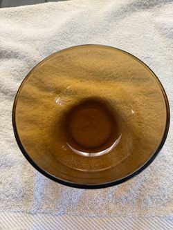 Anchor Hocking Fire-King Amber Glass Mixing Bowl 7.25" 1.5 Qt #457 USA