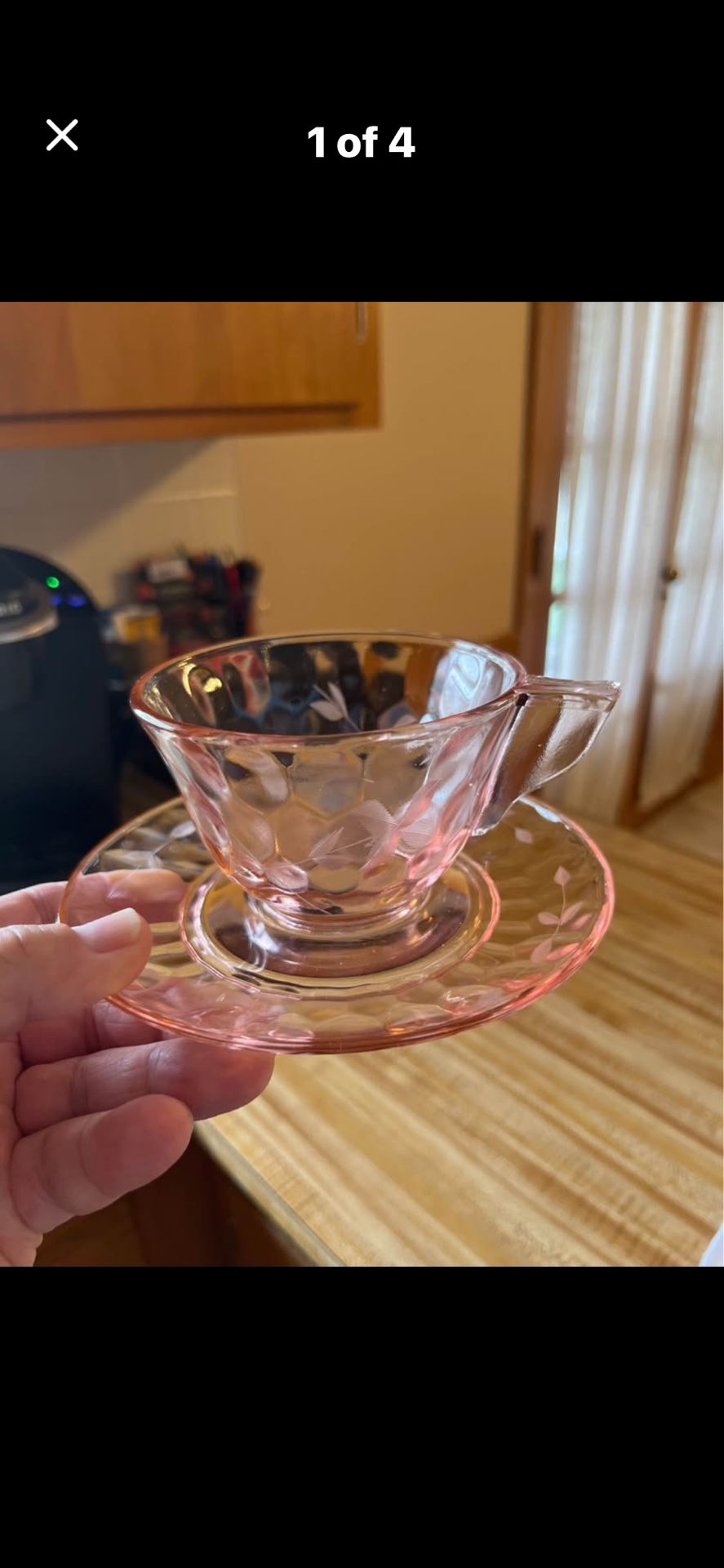 Pink Cup And Saucer