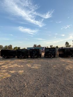 12ft long dump Hydraulic trailer new w warranty