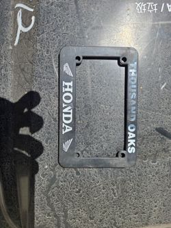 Vintage Honda Motorcycle License Plate Frame