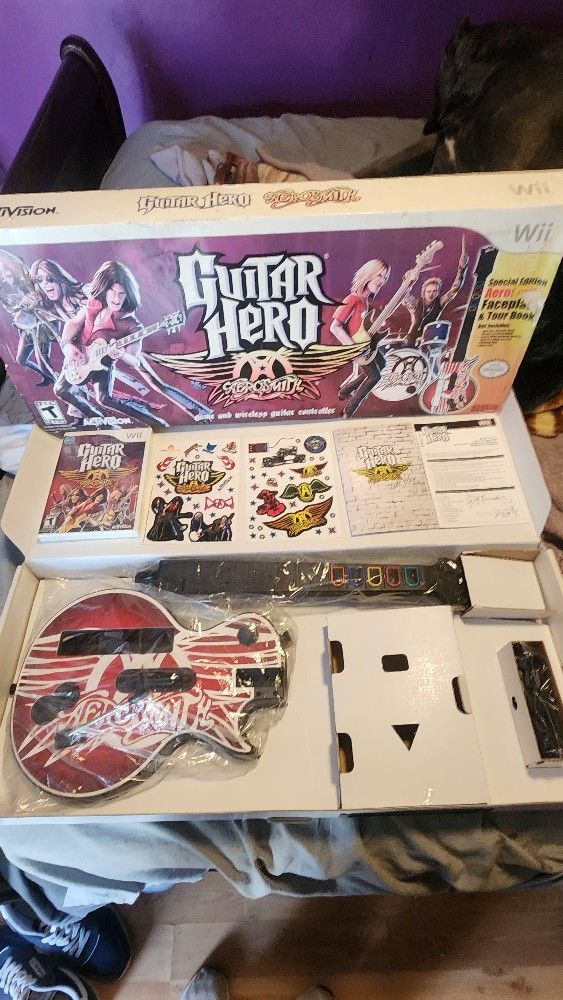Guitar Hero For Wii Aerosmith Special Edition #New