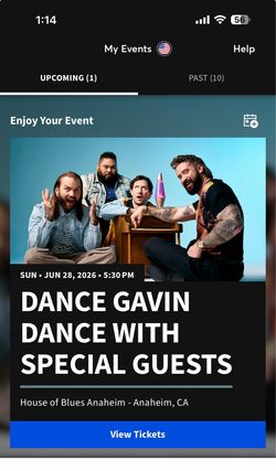Dance Gavin Dance concert ticket