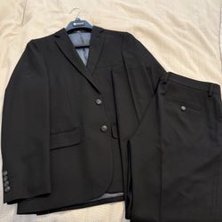 Men’s Haggar Slim Fit Suit - Black - 38R/32x32