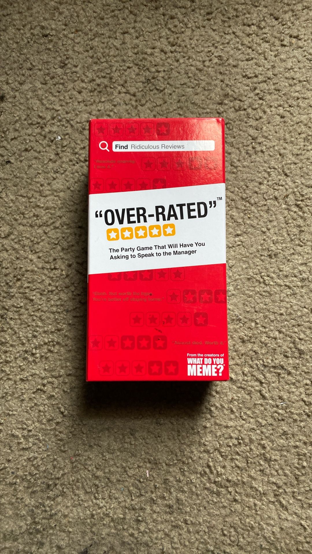 Overrated Party Game