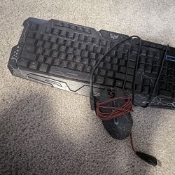 Blue Finger Gaming Keyboard and Mouse(no mouse pad)
