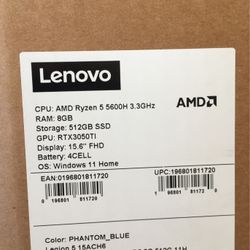 Lenovo Gaming Laptop Legion RTX 3050 TI