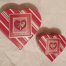 2 Heart- Shaped Boxes