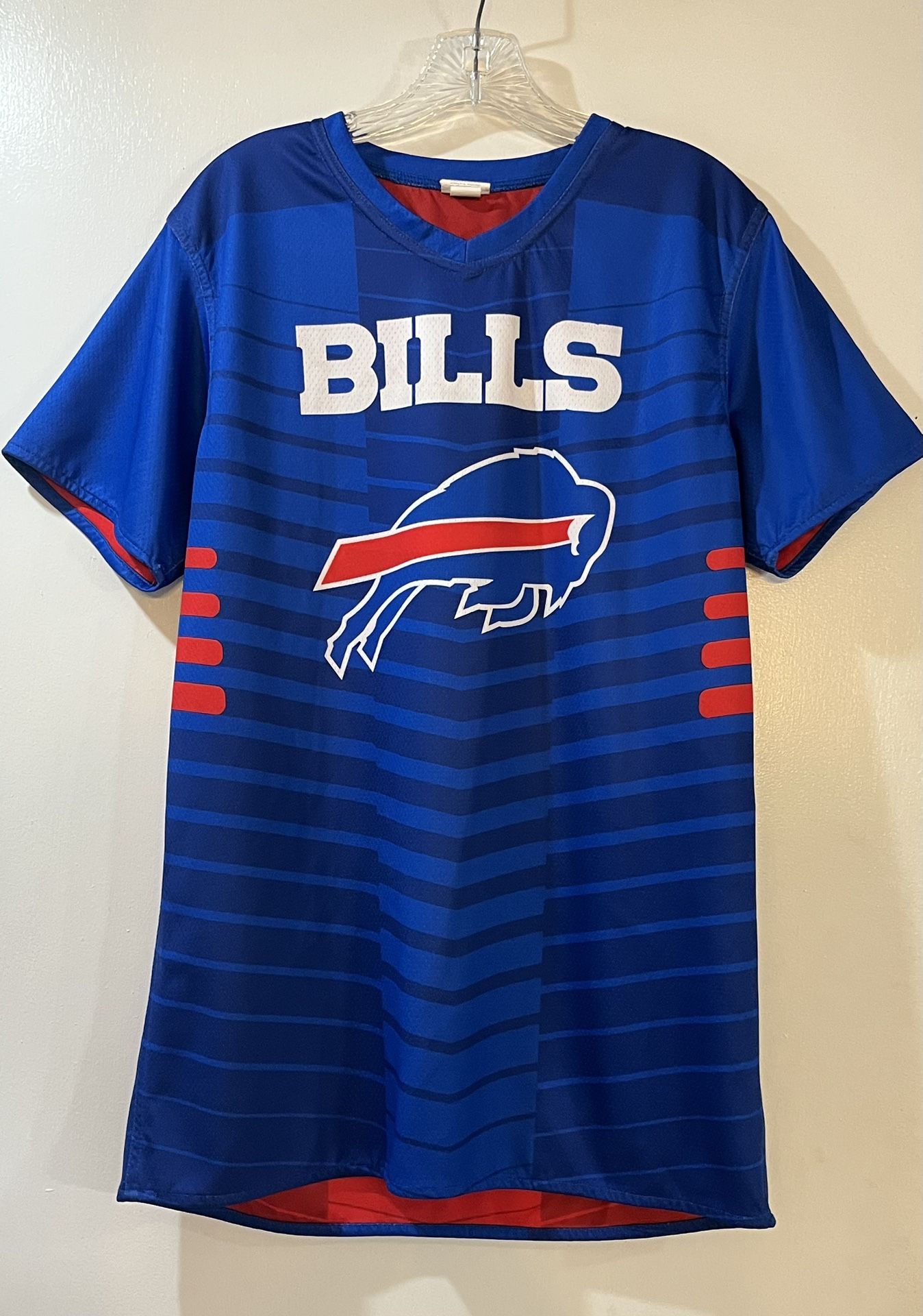 Buffalo Bills Reversible Athletic Short Sleeve Top Adult Sz Medium