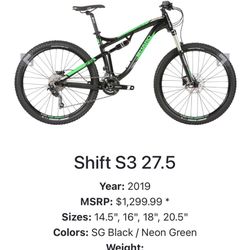 HARO SHIFT S3 *NEW* And Navarro Street Bike *used*