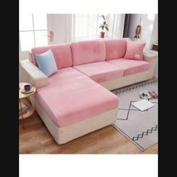Pink Sectional Couch Sofa Covers 