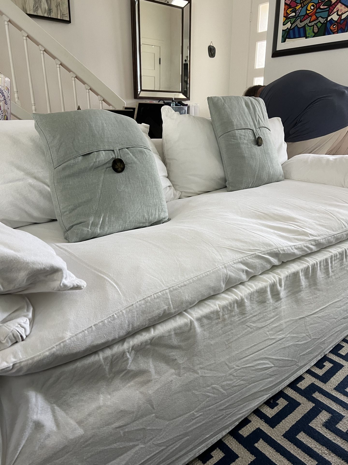 Moving Sale Crate&Barrel Slipcover Sofa