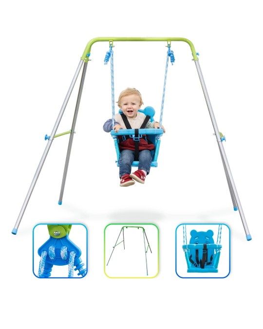 Sportspower My 1st Toddler Indoor & Outdoor Backyard Swing Set Play Structure