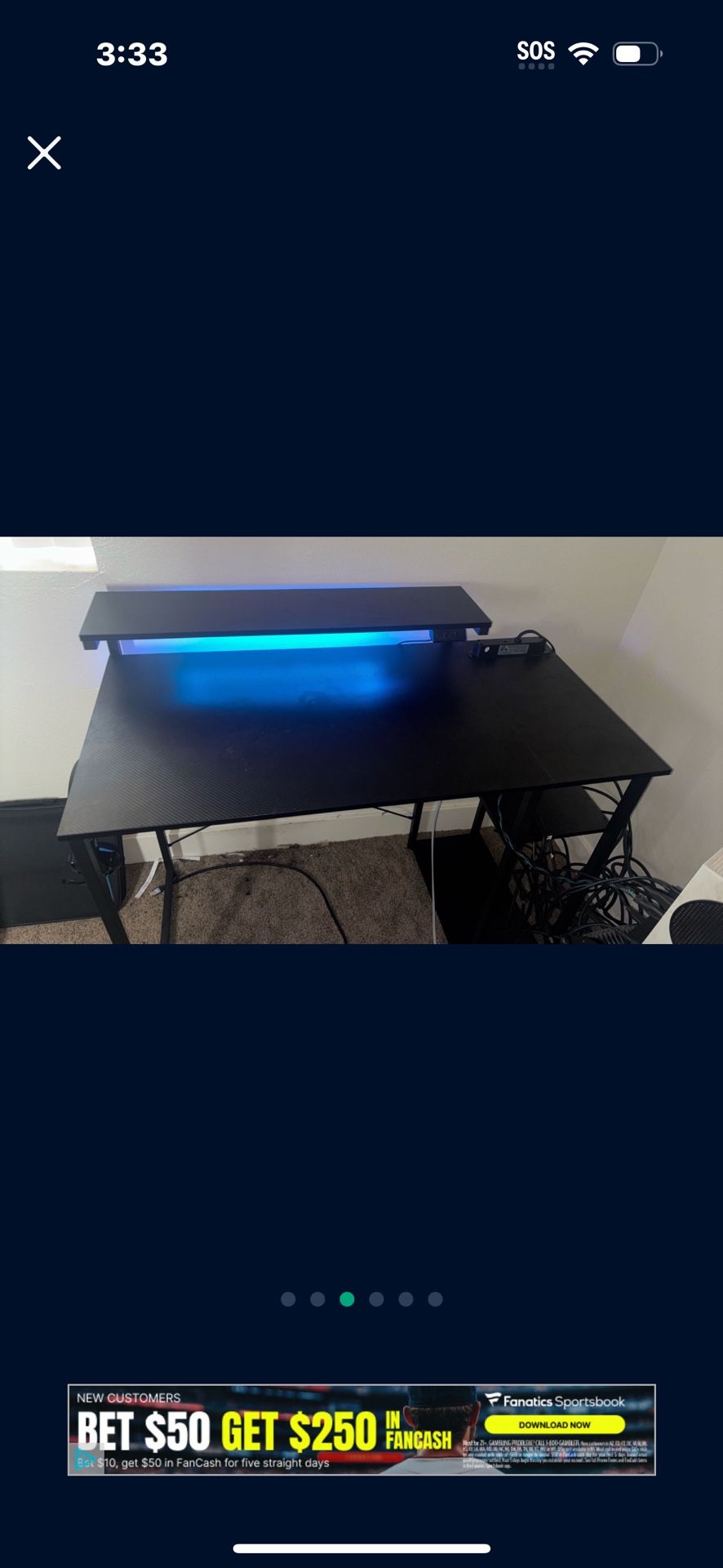 Gaming Desk With Lights