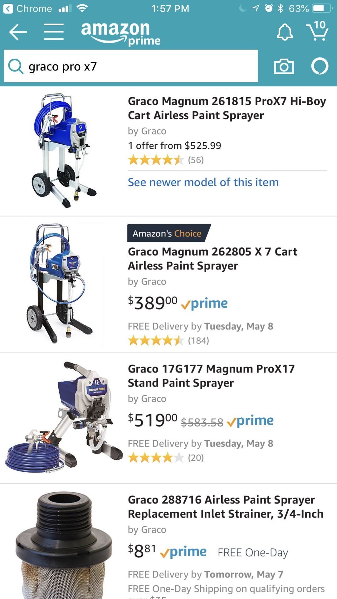 Graco Pro X7 ProX7 airless paint sprayer like the Pro X17 and Pro X19