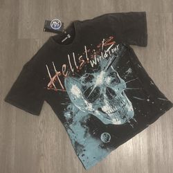 Hellstar t shirt “records” design tour shirt brand new never worn read description